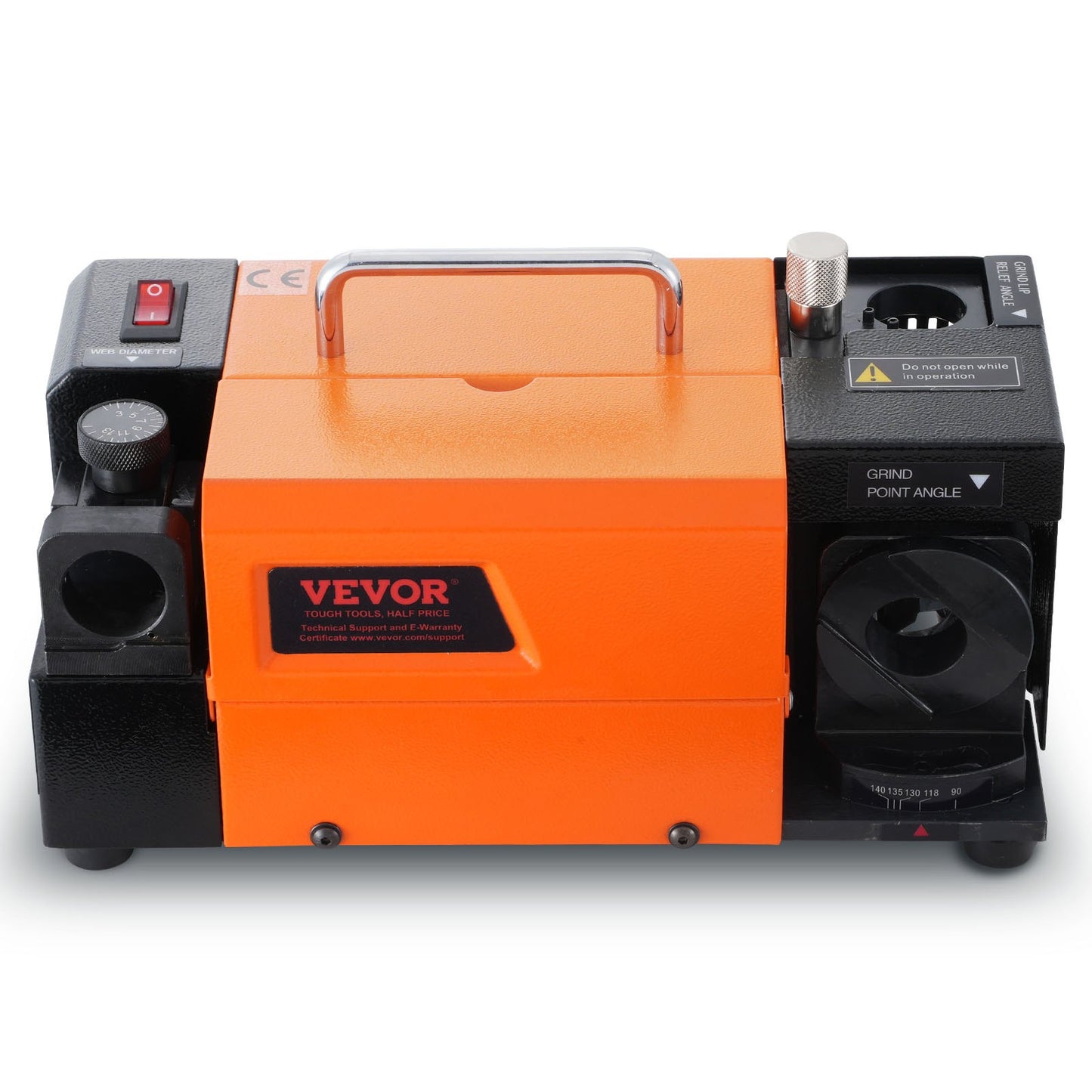 Bohrerschleifer, MR-13A Bitschleifer 3-13 mm, 95° bis 135° Spitzenwinkel einstellbarer Bohrerschleifer, tragbare Schleifmaschine mit 11 Spannzangen, CBN- und SDC-Scheiben