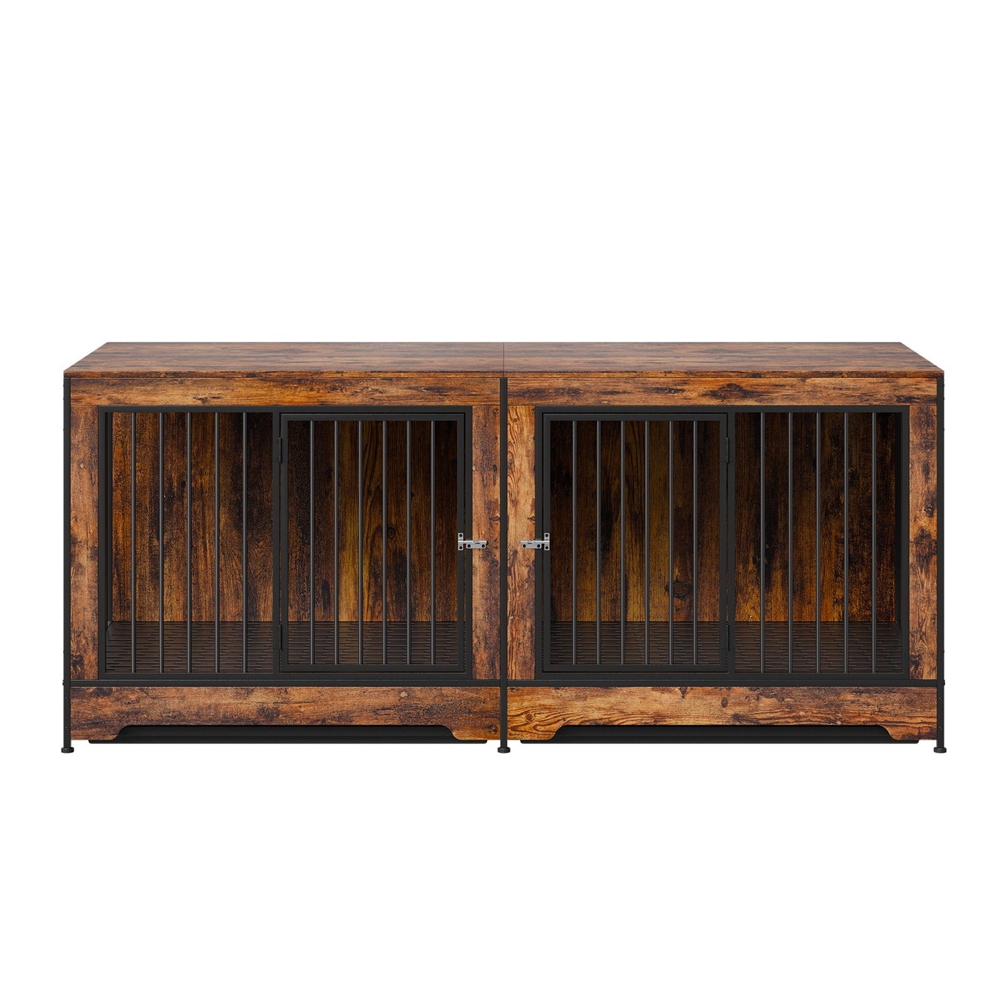 Dog Crate Furniture 75 Hundehütte aus Holz für den Innenbereich mit Trennwand und Tablett