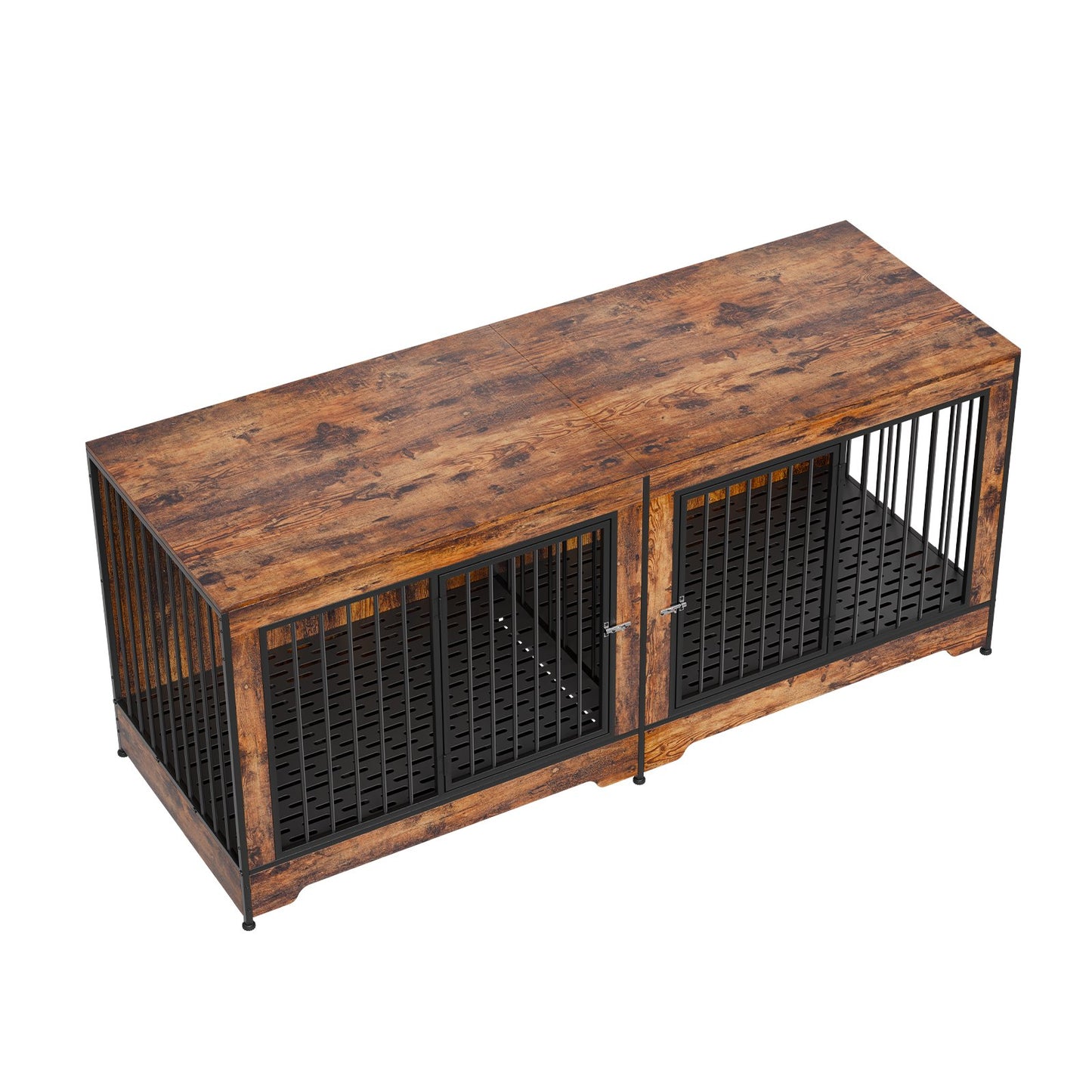Dog Crate Furniture 75 Hundehütte aus Holz für den Innenbereich mit Trennwand und Tablett