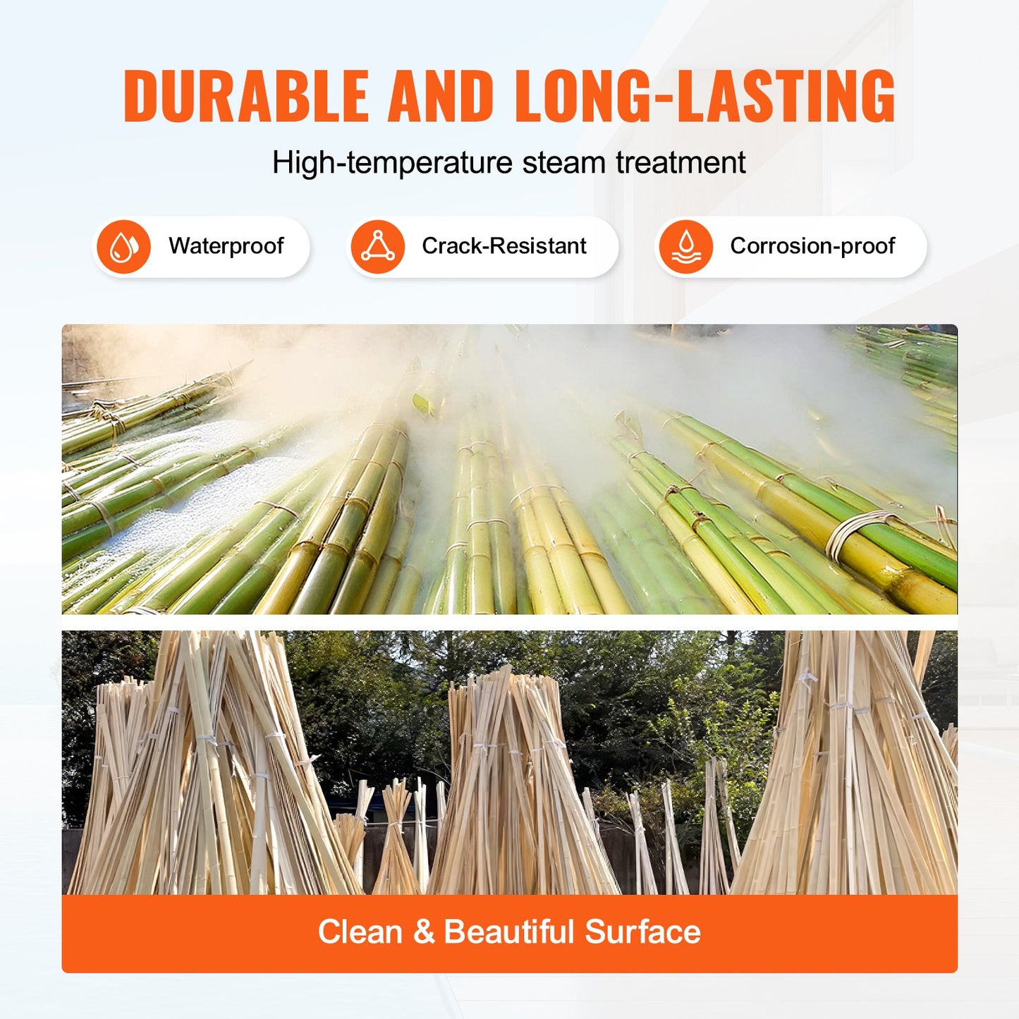 Natural Bamboo Lat Screening Sekretess Bamboo Lat Staket 6 fot H x 13 fot L