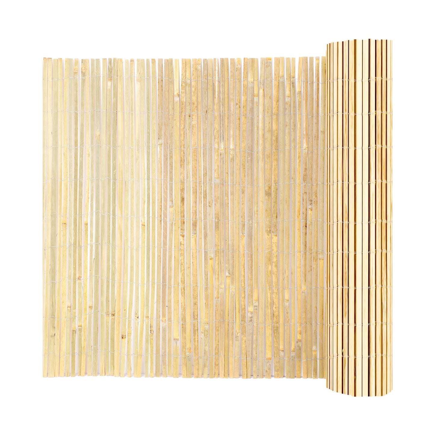 Natural Bamboo Lat Screening Sekretess Bamboo Lat Staket 6 fot H x 16 fot L
