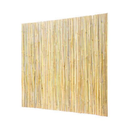 Natural Rolled Bamboo staket Bamboo Panel 4 ft H x 8 ft L x 0,75 in D.