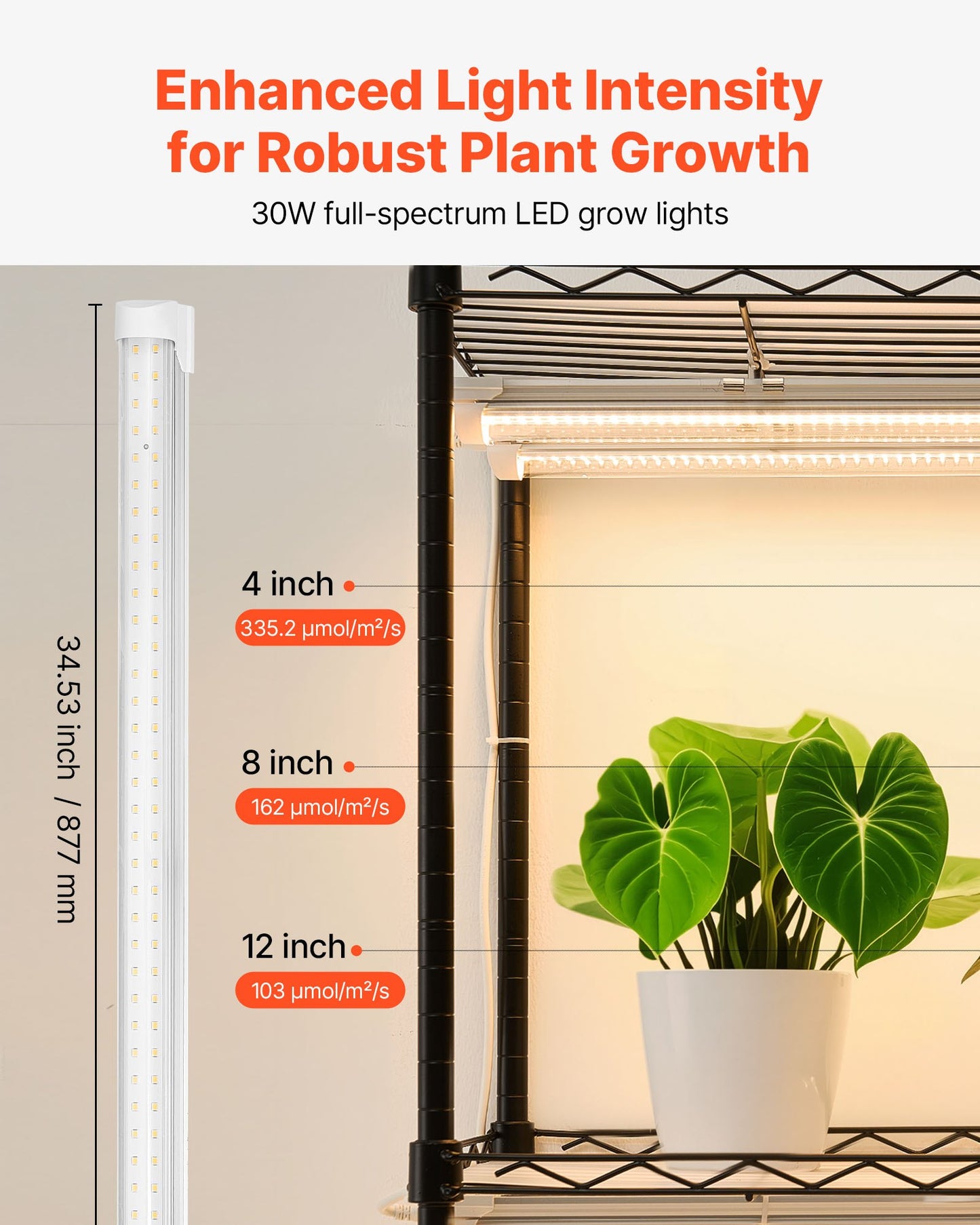 Indoor Greenhouse with Grow Light, 59 in Tall 4-Tier Plant Stand with Clear Cover, Timer & Hygrometer, 180W Full Spectrum Grow Lights, Metal Lighted Plants Shelf Holder for Indoor Plants