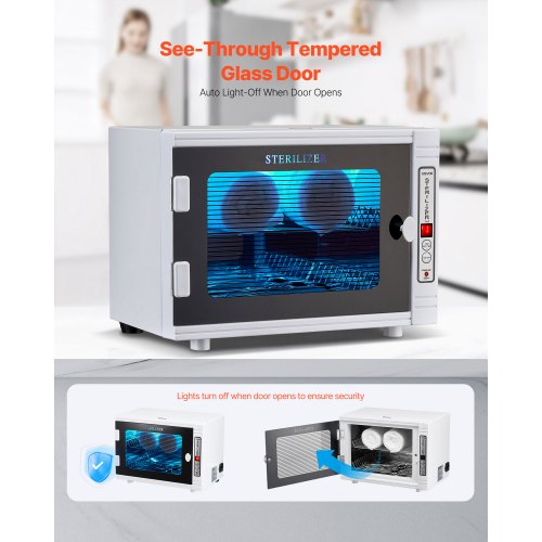 Nail Tool Cleaning Machine 12L Large Capacity Tool Cabinet Cleaning Box