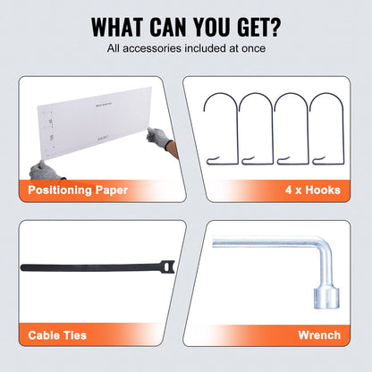 Garage Storage Shelves, 2-Pack, 4 x 2 ft. Heavy Duty Garage Shelves Wall Mounted, 502 lbs Load Capacity (Total) Garage Storage Rack Floating Shelves, Suitable for Shop, Shed, Garage Storage