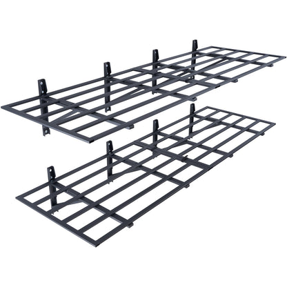 Garage Shelves, 2-Pack, 6 x 2 ft. Heavy Duty Garage Shelves Wall Mounted, 1600 lbs Load Capacity (Total) Garage Storage Rack Floating Shelves, Suitable for Shop, Shed, Garage Storage