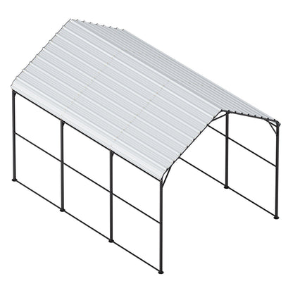 10' x 15' Metall-Carport, robuste Outdoor-Autogarage für Boote