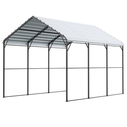 10' x 15' Metall-Carport, robuste Outdoor-Autogarage für Boote