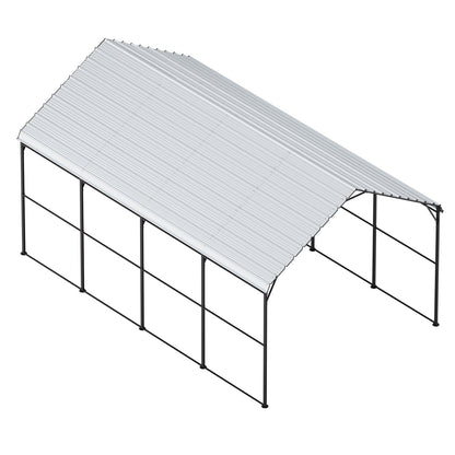 12' x 20' Metall-Carport, robuste Outdoor-Autogarage für Boote
