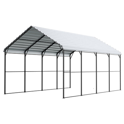 12' x 20' Metall-Carport, robuste Outdoor-Autogarage für Boote