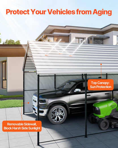 13' x 26' metallcarport Heavy Duty utomhusbilsskydd Garage för båtar