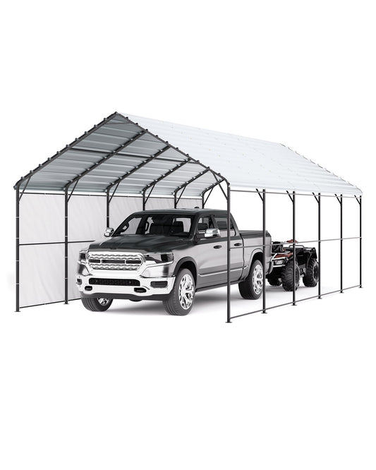 13' x 26' metallcarport Heavy Duty utomhusbilsskydd Garage för båtar