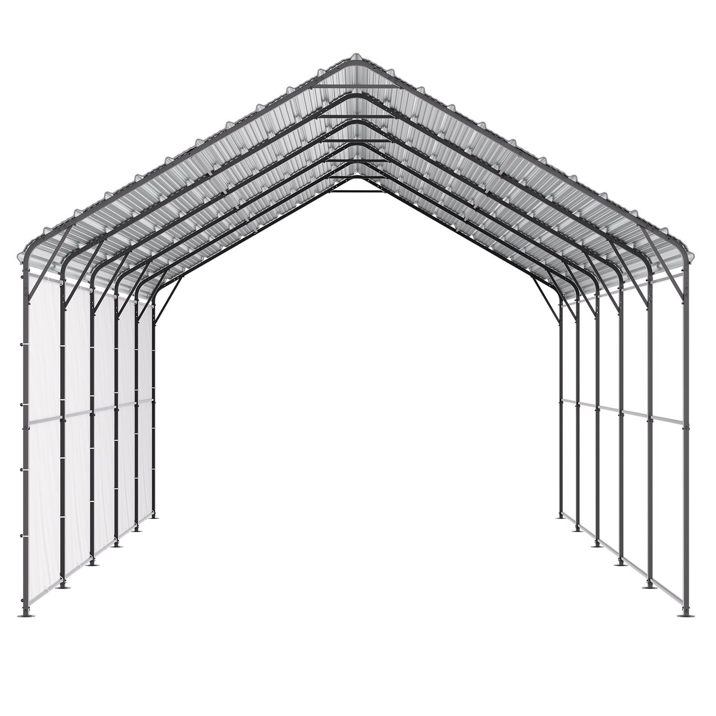 13' x 26' metallcarport Heavy Duty utomhusbilsskydd Garage för båtar