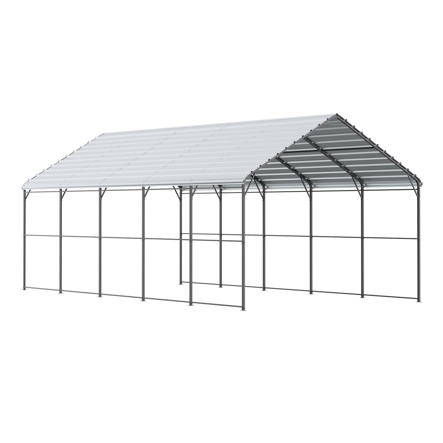 13' x 26' metallcarport Heavy Duty utomhusbilsskydd Garage för båtar