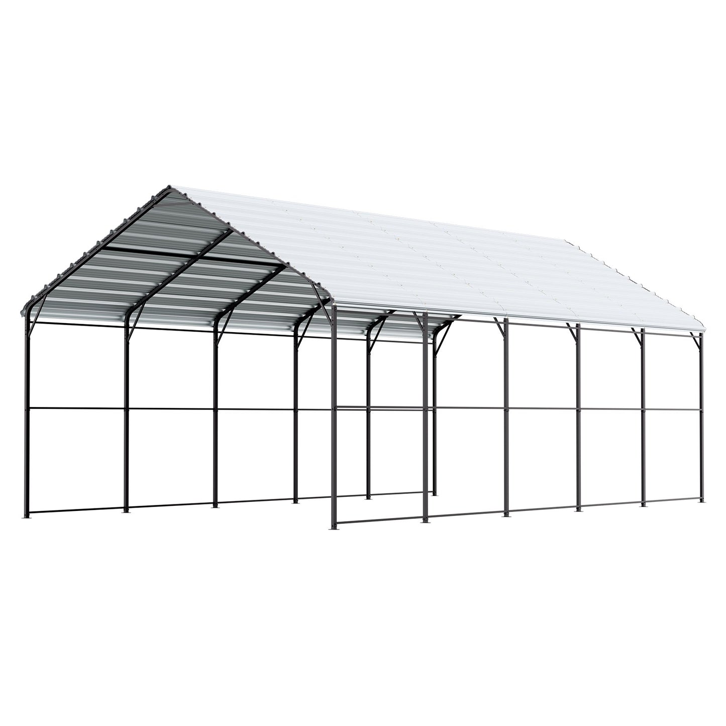 13' x 26' metallcarport Heavy Duty utomhusbilsskydd Garage för båtar