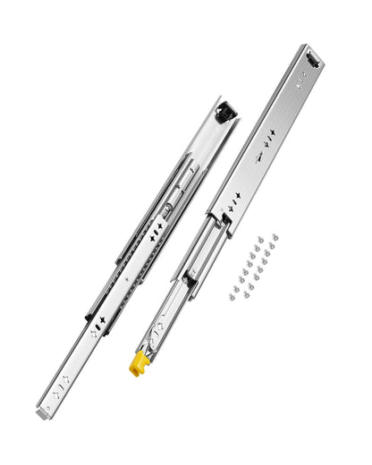 1 Pair 16-60 in Soft-Close Drawer Slides Ball Bearing Full Extension