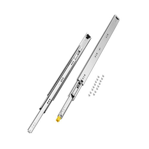 1 Pair 16-60 Inch Soft Closing Drawer Slides Ball Bearing Full Extendable | EU