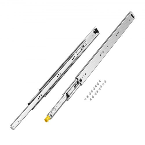 1 Pair 16-60 Inch Soft Closing Drawer Slides Ball Bearing Full Extendable | EU