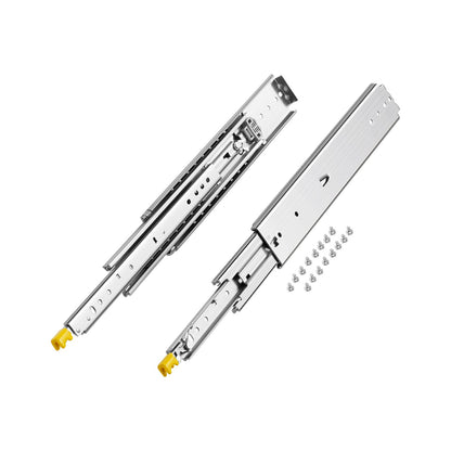 1 Pair 18-60 in Soft-Close Drawer Slides Ball Bearing Full Extension