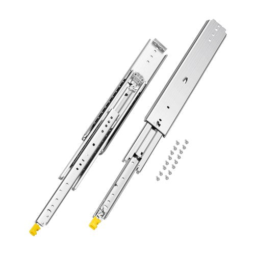 1 Pair 18-60 in Soft-Close Drawer Slides Ball Bearing Full Extension | EU