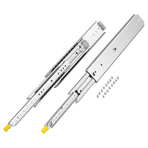 1 Pair 18-60 in Soft-Close Drawer Slides Ball Bearing Full Extension | EU