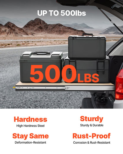 1 Paar 16-60 Zoll Soft-Close-Schubladenschienen Kugellager Vollauszug