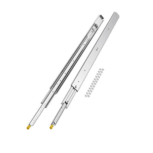 1 Pair 18-60 in Soft-Close Drawer Slides Ball Bearing Full Extension | EU