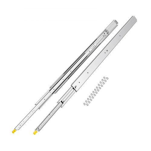 1 Paar 18-60 Zoll Soft-Close-Schubladenschienen Kugellager Vollauszug | EU