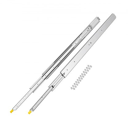 1 Paar 18-60 Zoll Soft-Close-Schubladenschienen Kugellager Vollauszug | EU