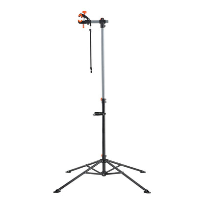 Bike Repair Stand, 80 lbs Heavy Duty Steel Bike Repair Stand, Adjustable Bike Maintenance Work Stand with Magnetic Tool Tray Telescopic Arm, Foldable Bike Stand for Home, Shops