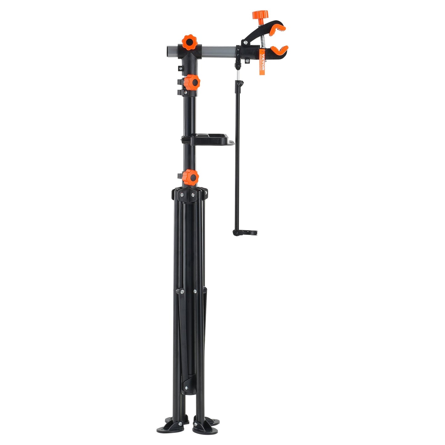 Bike Repair Stand, 80 lbs Heavy Duty Steel Bike Repair Stand, Adjustable Bike Maintenance Work Stand with Magnetic Tool Tray Telescopic Arm, Foldable Bike Stand for Home, Shops