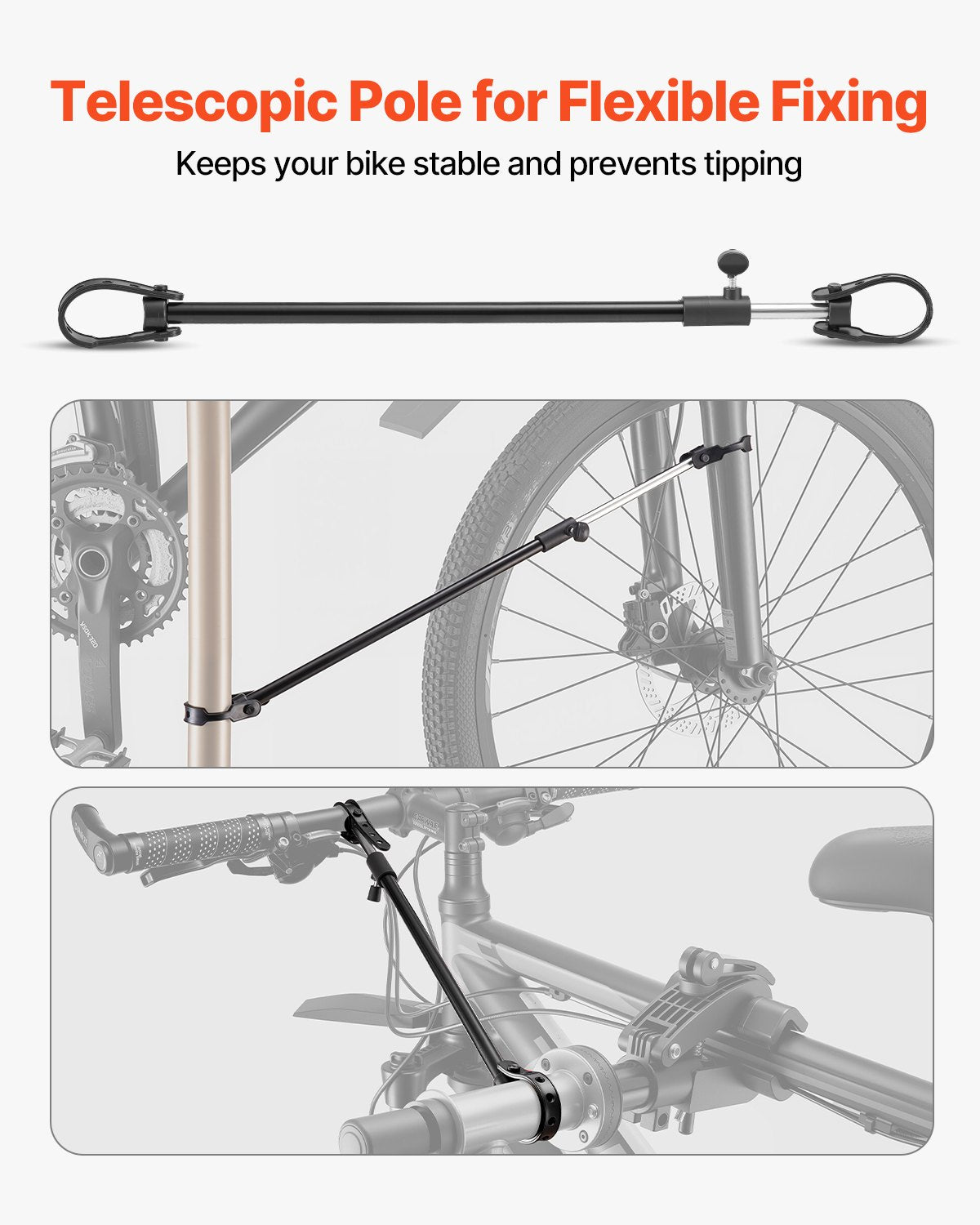 Bike Repair Stand, 88 lb Heavy-duty Bicycle Work Stand with 41.3-59.8 in Adjustable Height & Magnetic Tool Tray, Foldable Bicycle Maintenance Rack, Shop Home Mechanics for Mountain & Road Bike
