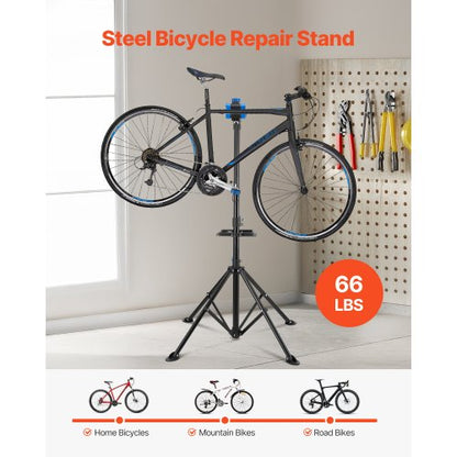 Bicycle repair stand 30 kg adjustable bike stand with tool tray
