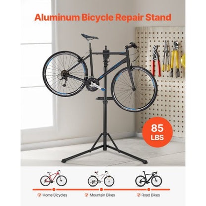 Bicycle repair stand 36 kg adjustable bike stand with tool tray