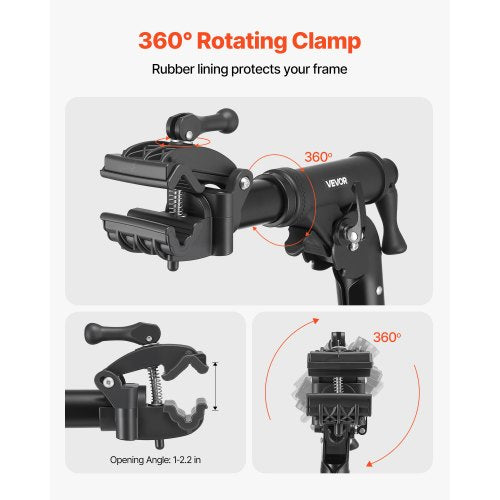 Bicycle repair stand 36 kg adjustable bike stand with tool tray