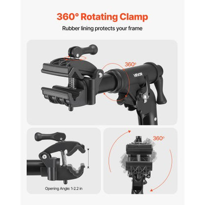 Bicycle repair stand 36 kg adjustable bike stand with tool tray