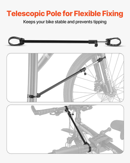 Bike Repair Stand, 85 lb Heavy-duty Bicycle Work Stand with 40.7-64.1 in Adjustable Height & Magnetic Tool Tray, Foldable Bicycle Maintenance Rack, Shop Home Mechanics for Mountain & Road Bike