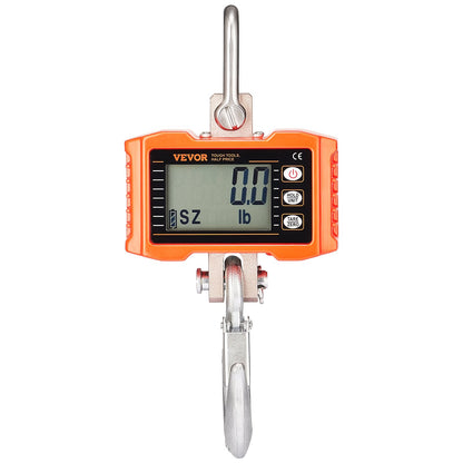 Digital Crane Scale Industrial Hanging Scale 2200 lbs/1000 kg Heavy Duty