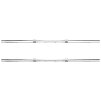 Linear Motion Set, SBR20 1500mm, Comes with Two 59 in/1500 mm SBR20 Rails & Four SBR20UU Blocks, Ideal for DIY CNC and Automation Tasks