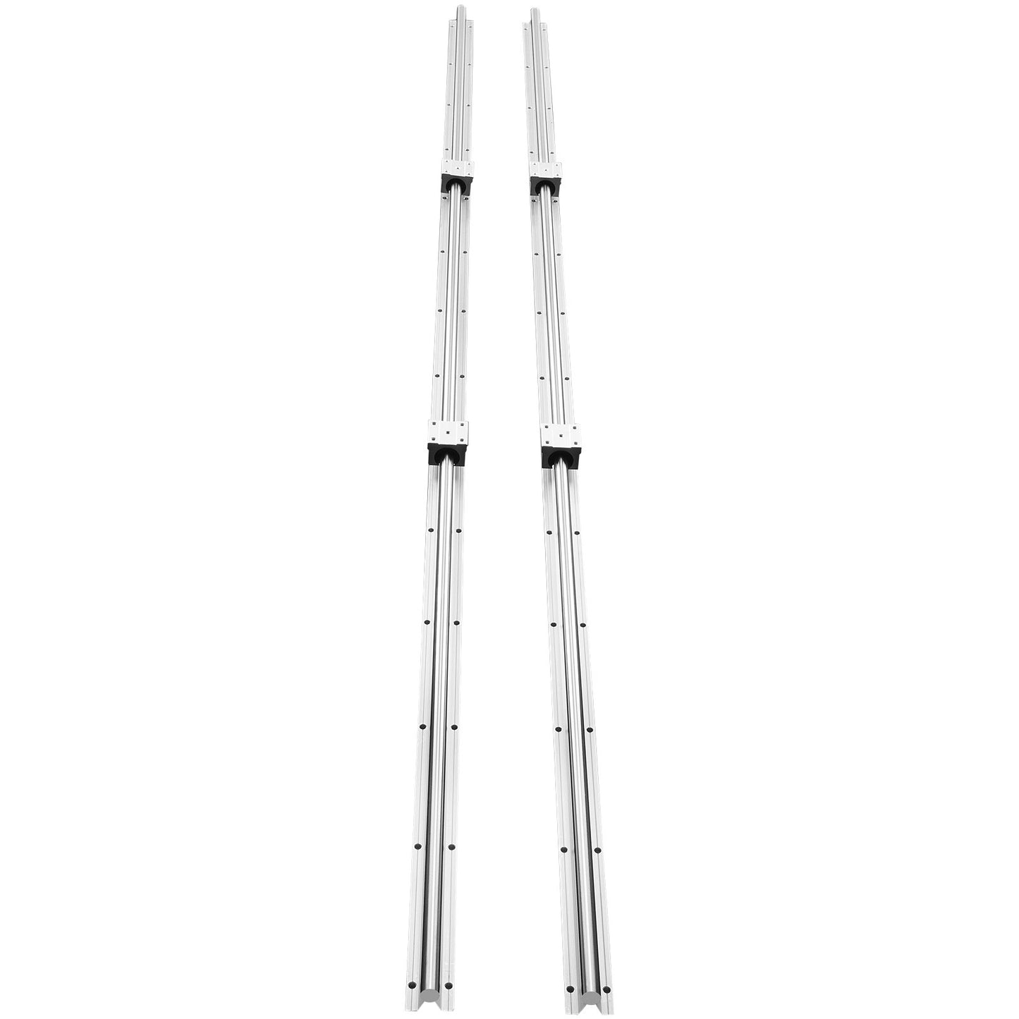 Linear Motion Guide Kit, SBR20 1800mm, Includes 2 PCS 70.9 in/1800 mm SBR20 Rails and 4 PCS SBR20UU Bearing Blocks, Ideal for CNC Machines, Automation Equipment, and DIY Projects