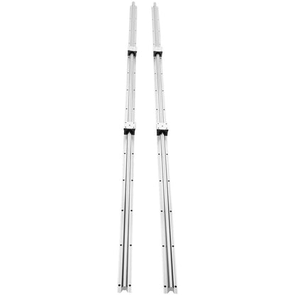 Linear Motion Guide Kit, SBR20 1800mm, Includes 2 PCS 70.9 in/1800 mm SBR20 Rails and 4 PCS SBR20UU Bearing Blocks, Ideal for CNC Machines, Automation Equipment, and DIY Projects
