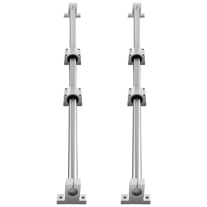 Linear Motion Kit, SFC16 1000mm, Includes 2 Rails of 39.4 inches, 4 SC16 Carriage Blocks, and 4 Support Brackets, Ideal for CNC and Automation Projects