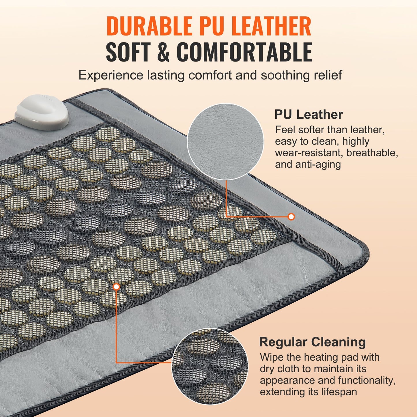 Far Infrared Heating Pad 108 Natural Jade 42 Tourmaline Stone Heating pad