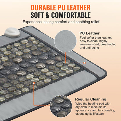 Far Infrared Heating Pad 108 Natural Jade 42 Tourmaline Stone Heating pad