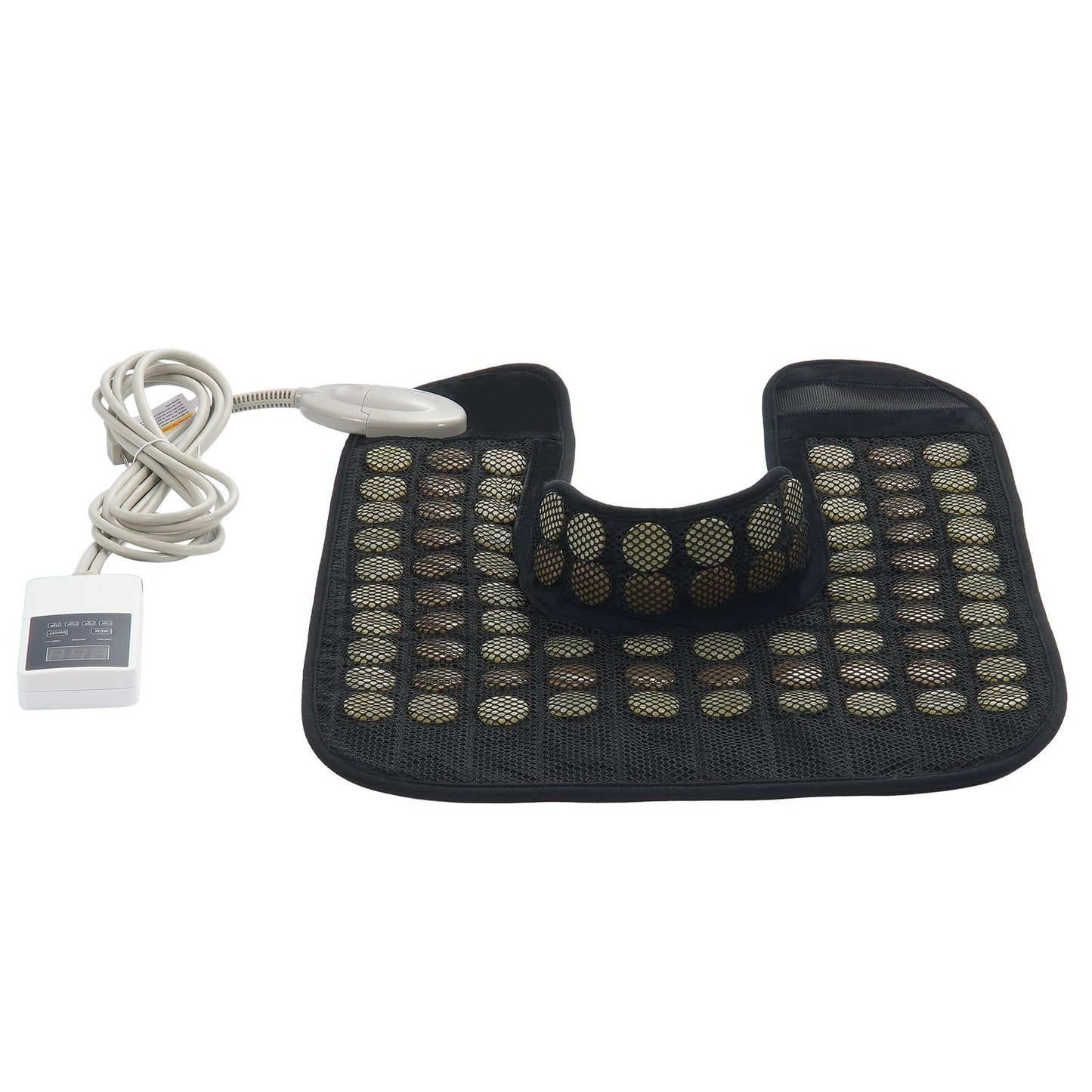 Far Infrared Heating Pad 54 Natural Jade &amp; 30 Tourmaline Stone Heating Pad