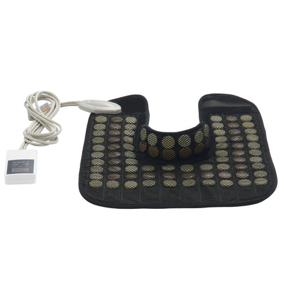 Far Infrared Heating Pad 54 Natural Jade &amp; 30 Tourmaline Stone Heating Pad