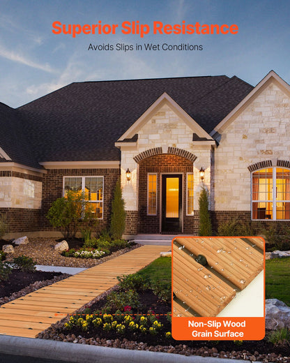 8 Fuß L x 17 Zoll B Gerader Gartenweg Ausrollbarer Gartenweg