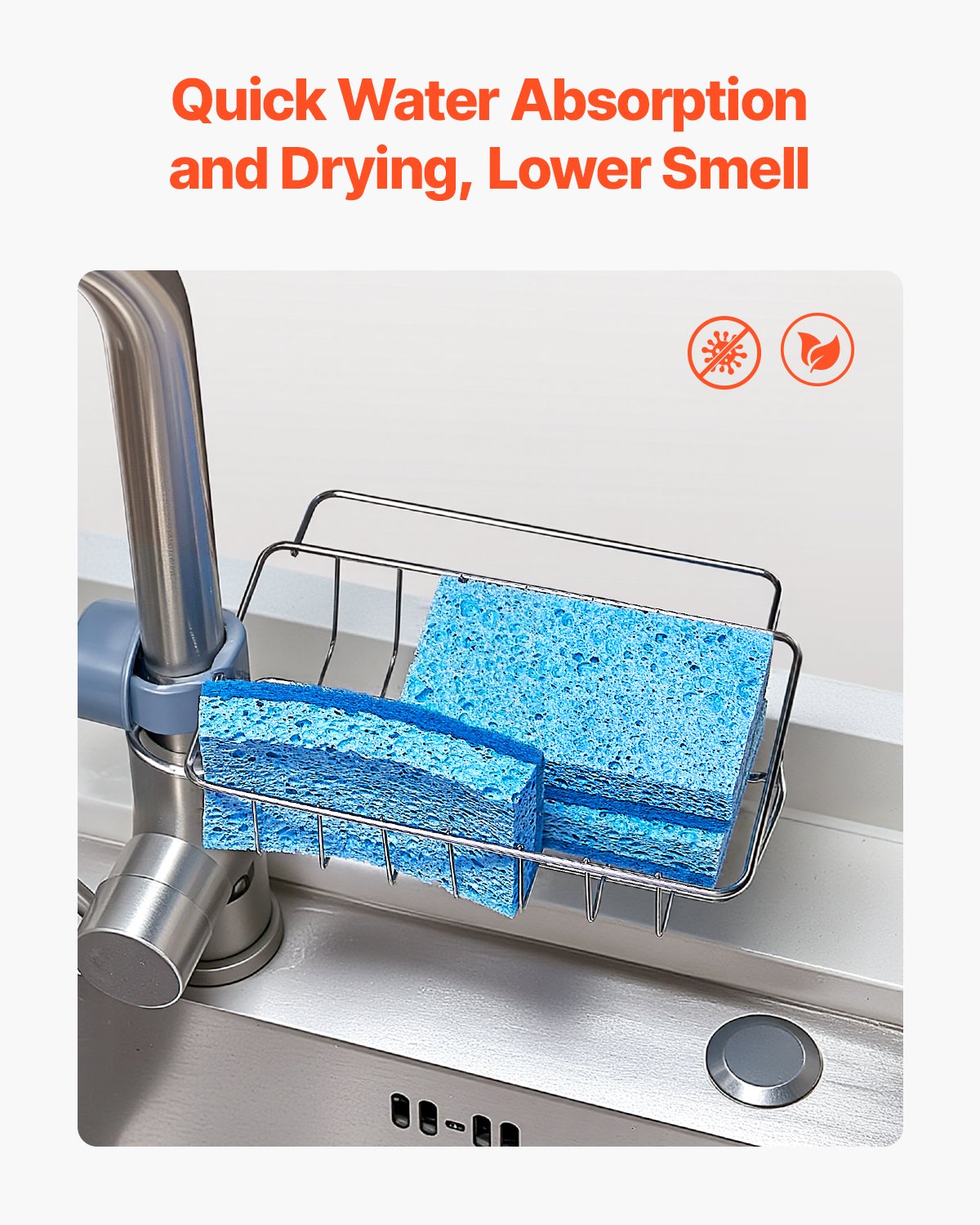 Sponges, 12 Pcs Durable Natural Kitchen Sponges with Cellulose & Scrub Pad, Easy-to-Rinse Cleaning Sponges with Honeycomb Structure & Quick Water Absorption, Fit for Home Cleaning