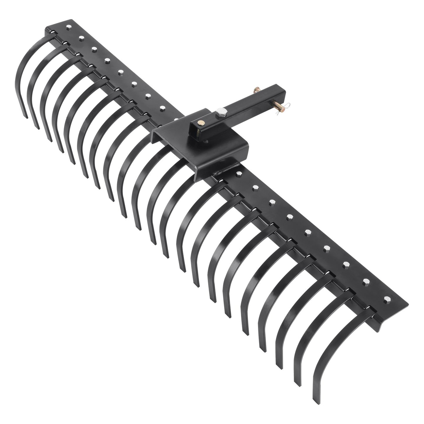 60"-Rasenrechen zum Hinterherziehen mit 21 Stahlzinken