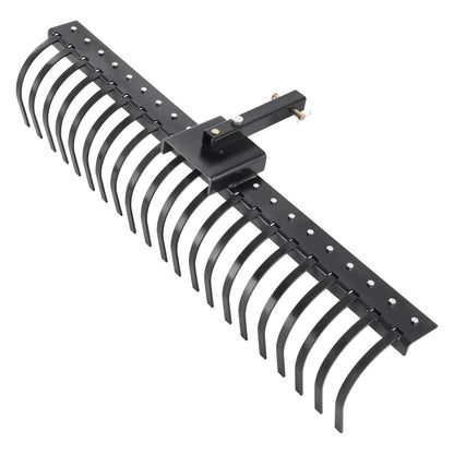 60"-Rasenrechen zum Hinterherziehen mit 21 Stahlzinken